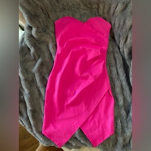 Agaci mini hot pink dress